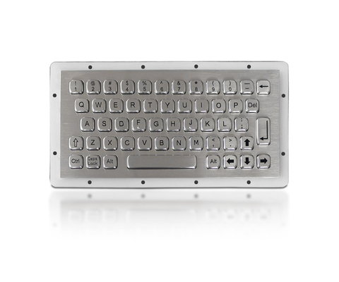 Custom 53 Keys Ultra Thin Ss Ruggedized Keyboard en metal a prueba de agua clasificado
